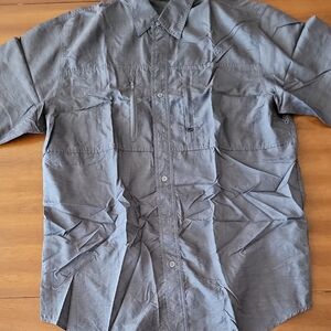 Ariat Men's Gray Casual Button Down Shirt